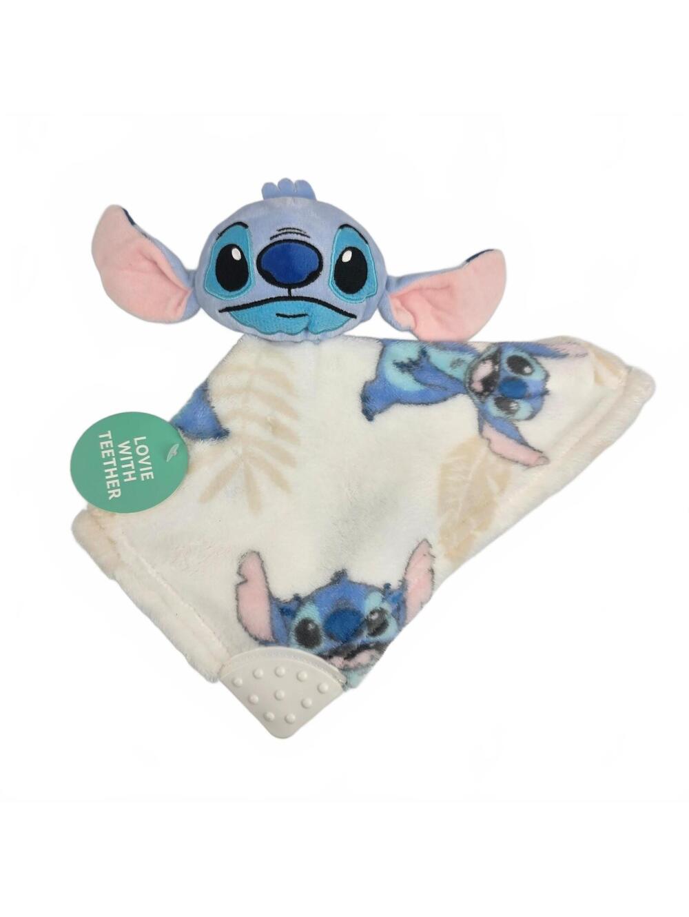 Disney Baby Lilo And Stitch Security Blanket Lovey Teether Blue